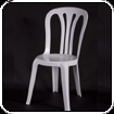 White bistro chair hire