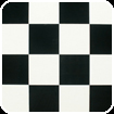 Black and white dance floor