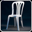 White bistro chair
